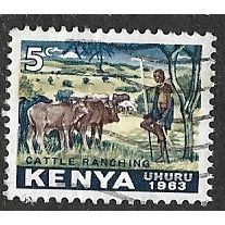 KENYA 1963 SG 1 - #6 fine used (o) - ANIMAL