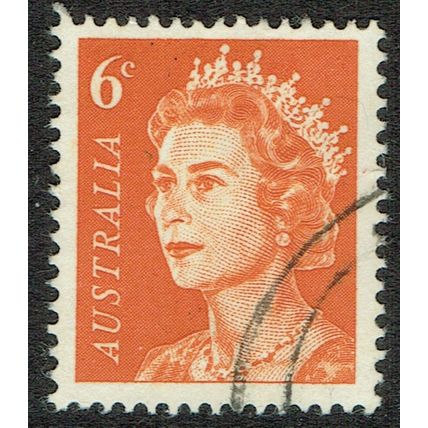 Australia 1966 Decimal Currency 6c Orange SG387a FU