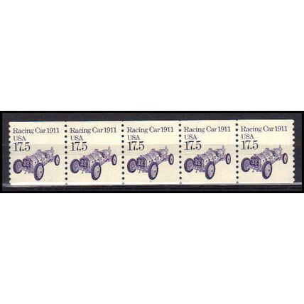 2262 17.5c Race Car Fine MNH Dry Gum PNC 1/5 X0907