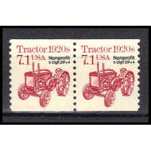 2127b 7.1c Tractor Fine MNH Dry Gum CNP Left 1 PA0686