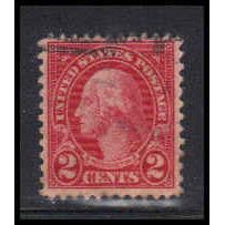 Used 634 2c George Washington Very Fine Cracked Head K5148
