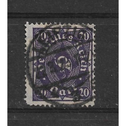 Germany.SG213 20m Posthorn (Violet).Fine Used.Nov21