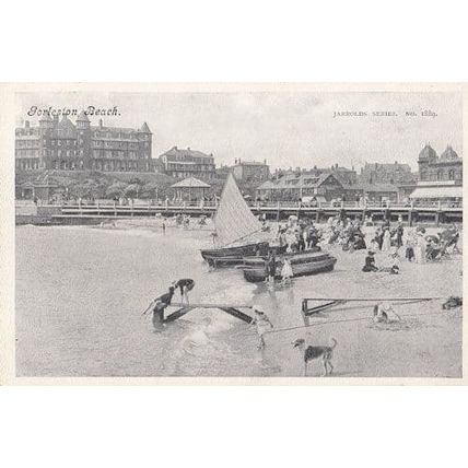 Gorleston Beach Yarmouth Springboard Diving Jumps Jarrolds Old Postcard