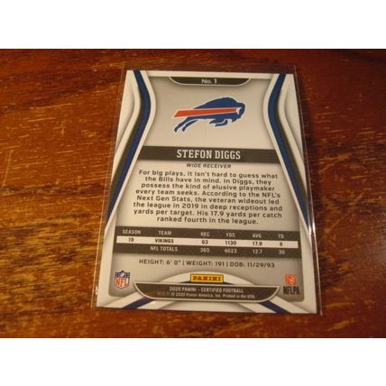 2020 Panini Certifieds, #'d 259/450, Rainbow Foil, STEFON DIGGS, Bills