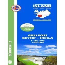 Island Serkort 02 Gullfoss - Geysir - Hekla