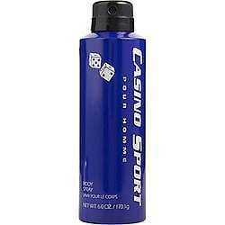 CASINO SPORT by Casino Parfums BODY SPRAY 6 OZ For MEN