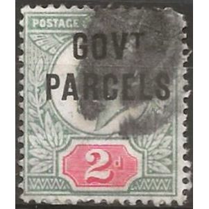 1902 O75 2d Green & Carmine Govt Parcels Official Good Used . .