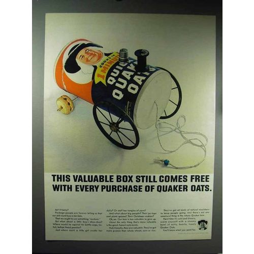 1965 Quaker Oats Ad - This Valuable Box Still Comes