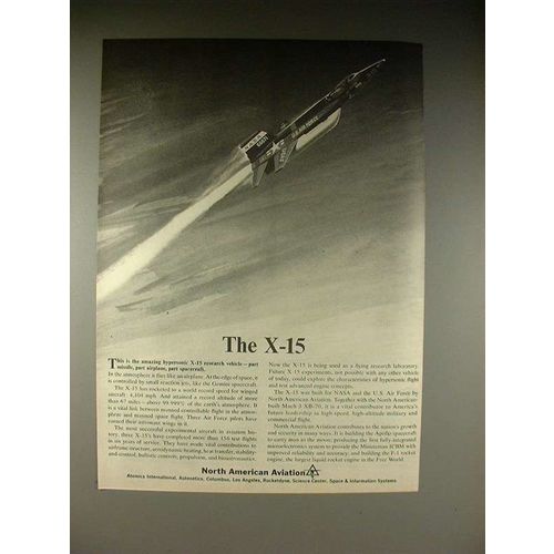 1966 North American Aviation X-15 Airplane Ad!