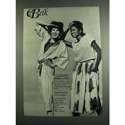 1984 Belk Esprit Fashion Ad
