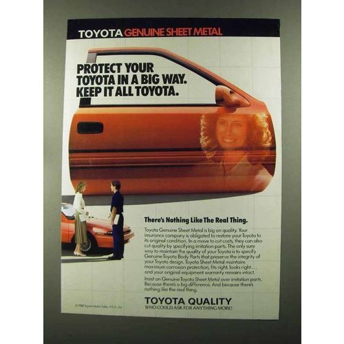 1988 Toyota Motors Ad - Protect In a Big Way
