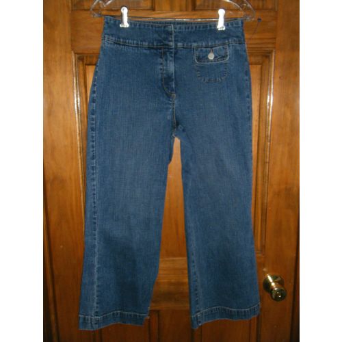 Ladies Janeville Cropped Denim Jeans - Size 8