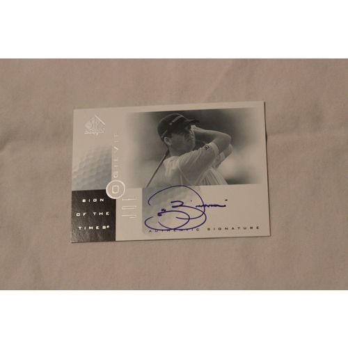 Joe Ogilvie SP Authentic Golf 2001 Sign Of The Times Autograph-JO