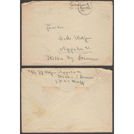 Germany 1943 Feldpost cover. Used #2