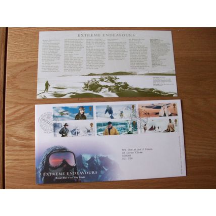 Extreme Endeavours First Day Cover OFFICIAL ROYAL MAIL 29/4/2003 **GC**