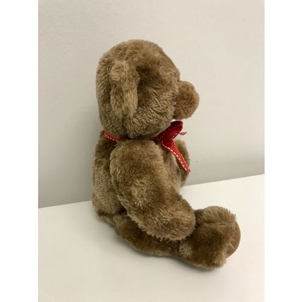NEW ProFlowers Teddy Bear Toy Plush 8" Stuffed Animal with Red Bow Item# BE1653