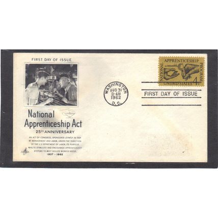 FDC Art Craft 1201 4c Apprenticeship (Cachet-Label/A) CV41968