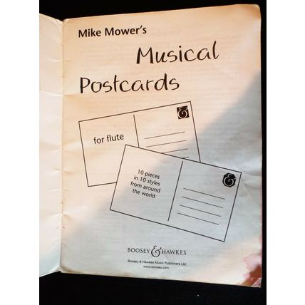 Musical Postcards for Flute, 10 pieces, Mike Mower 1997 NO CD