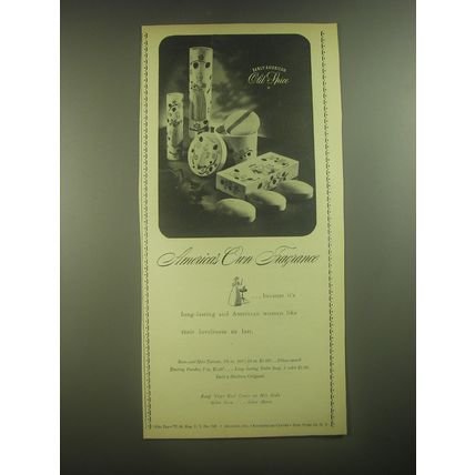 1945 Old Spice Fragrance Advertisement - America's own fragrance