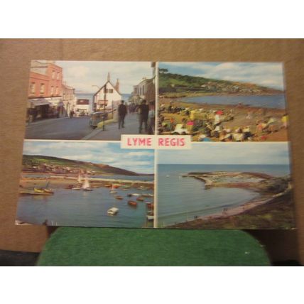 DUNSTER & DISTRICT, SOMERSET. multiview used vintage postcard 1972 postmark =