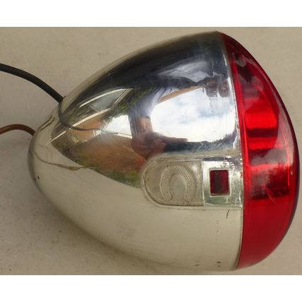 Bicycle rear lamp 1980s vintage Made in France BS 3648 CH 1030105 55mm dia