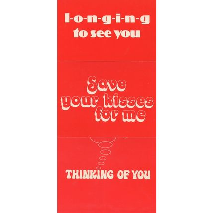 Save Your Kisses For Me Brotherhood Of Man 3x Postcard s