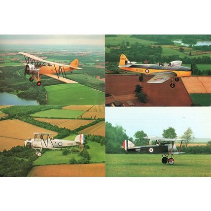 Acro Tutor Sopwith Pup 1916 Miles Magister Hawker Tomtit 4x Postcard s