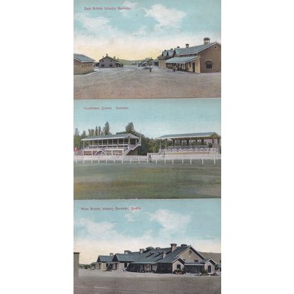Quetta Pakistan British Barracks Gymkhana 3x Old Postcard s