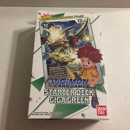 New Digimon Card Game Starter Deck Giga Green - 56 Cards