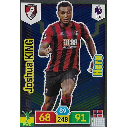 Premier League Adrenalyn XL 2019/20: Hero, AFC Bournemouth - King (Joshua)