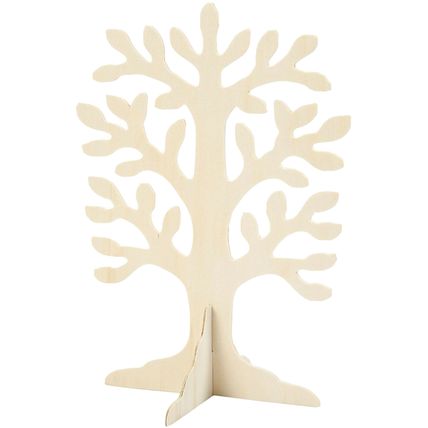 Tree Blank to Decorate 30 x 21cm 2mm thickness Plywood 1pc Gift Ideas DIY CR70