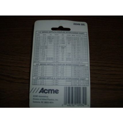 ACME A934N-SBL LINCOLN STYLE NIPPLE 1/4" FEMALE NPT
