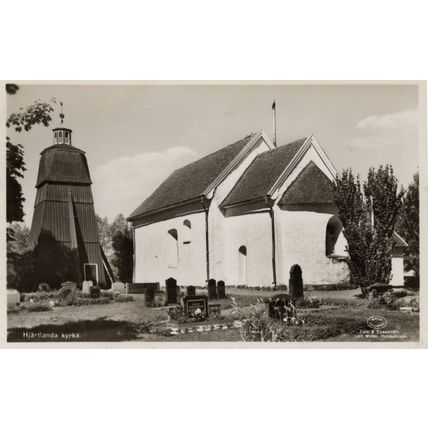 Hjartlanda Kyrka Church Savsjo Sweden Real Photo Postcard