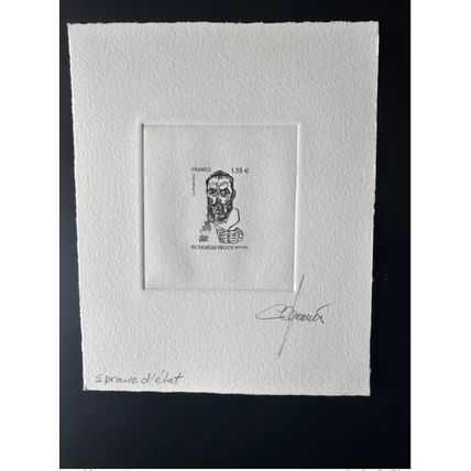 France 2014 YT 4898 Epreuve d'artiste ETAT Proof Charles Péguy écrivain