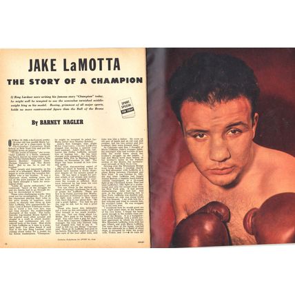 Mag: Feb 1950 Sport ~ Tommy Henrich, boxing Jake LaMotta, Hockey Eddie Shore