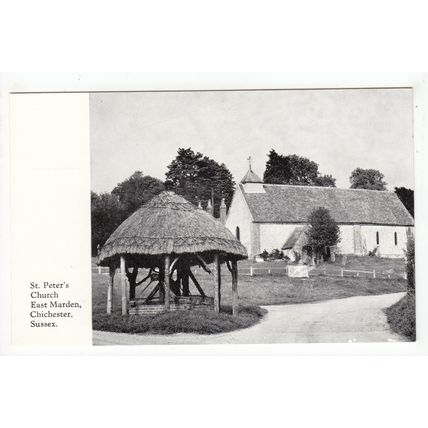 St Peter's Church East Marden Postcard Chichester West Sussex