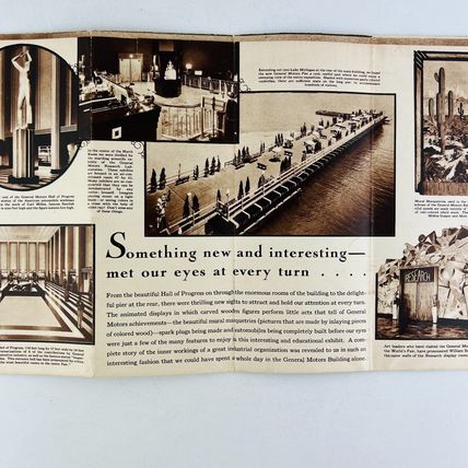 General Motors Exhibit At The 1934 Chicago World Fair Brochure VERY RARE