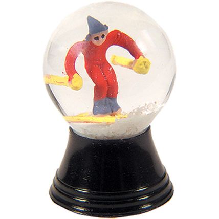 PR1171 - Perzy Snowglobe - Mini Skier - 1.5"H x 1"W x 1"D