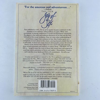 New Joy of Sex A Gourmet Guide to Lovemaking for the Nineties Alex Comfort PB