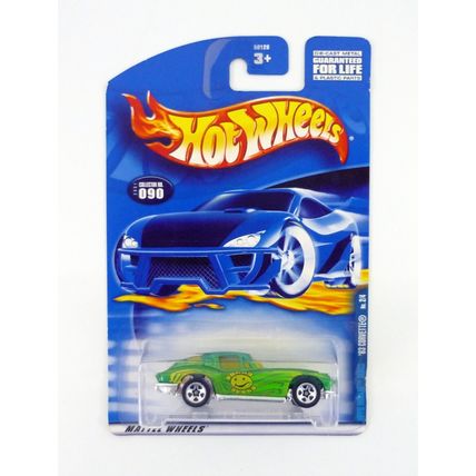 Hot Wheels '63 Corvette #090 Hippie Mobiles Series 2/4 Green Die-Cast Car 2001