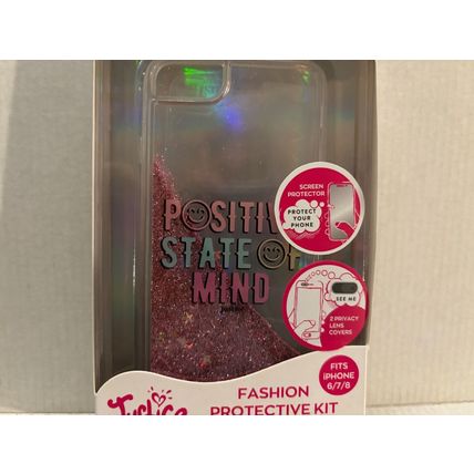 NEW Justice Positive State of Mind Fashion Protective Kit for iPhone 6/7/8