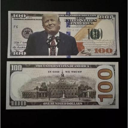 20 Donald Trump 100 dollar bills MAGA Trump 2025 Presidential Race Novelty Money