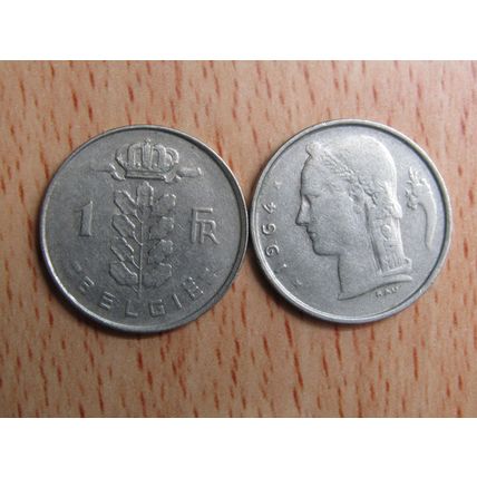 Belgium 1964 1 Frank Belgie (Dutch - Flemish Text) Coin
