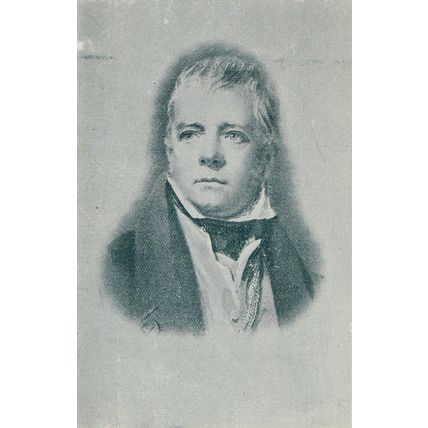 Abbotsford River Tweed Scotland / Sir Walter Scott 1900 Antique Print Picture