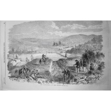 The Tchernaya, in the Crimea - Illustrated London News, July 14, 1855