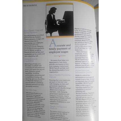 McCormack & Dodge Human Resource Management Systems software brochure, 1988