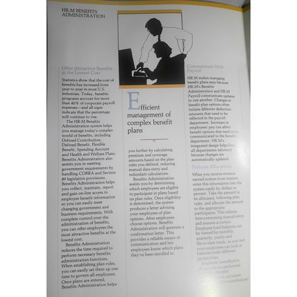 McCormack & Dodge Human Resource Management Systems software brochure, 1988