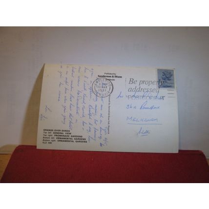 multiview, GRANGE-OVER-SANDS, Cumbria used postcard by Sanderson 1981 pm =