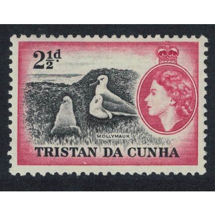 Tristan da Cunha 2½d. Yellow-nosed albatross sea birds 1954 MNH SG#18
