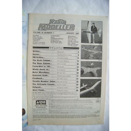 1991 Radio Modeller Magazine - January + 1 plan